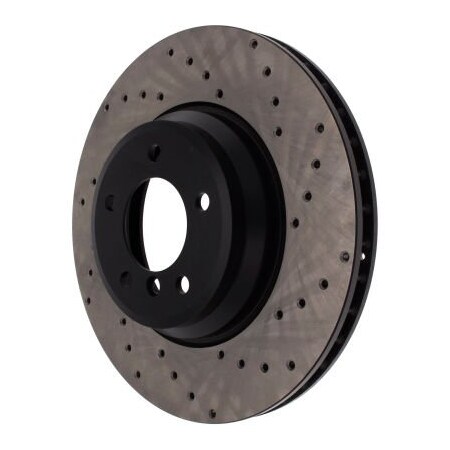 Centric StopTech Sport Cross Drilled Brake Rotor; Front Left, StopTech 128.34093L